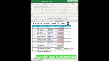 5 hàm Excel thông dụng #tinhocvanphong #word #excel #daotaotinhoc