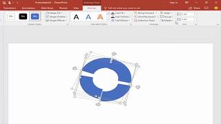 How to Create 4 Quadrant 3D Circle in Microsoft PowerPoint 2017