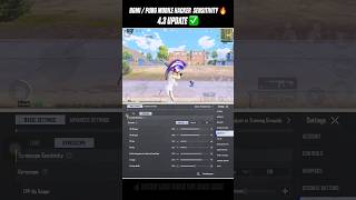 BGMI 4.3 🔥 NEW BEST SENSITIVITY CODE 😱 ZERO RECOIL SETTINGS #bgmi #pubgmobile #sensitivity