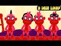 🐒 Five Little Monkeys REMIX [3 MIN LOOP] 🎶 Fun Beats | Kids Songs &amp; Nursery Rhymes For Children