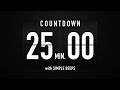 25 Minute Countdown Timer Flip Clock With Simple Beeps