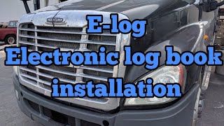 Electronic log book installation ELD E-Log