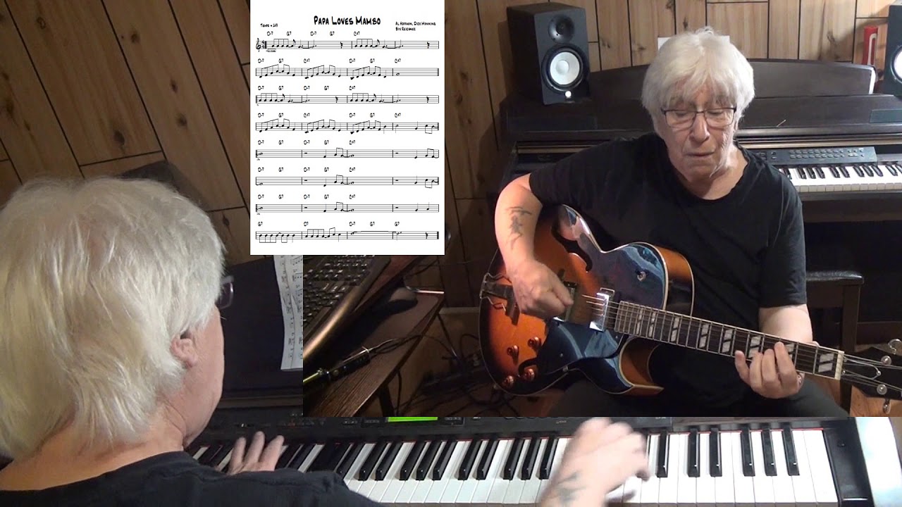 Papa Loves Mambo - Jazz guitar & piano cover ( Al Hoffman, Dick Manning, Bix Reichner )