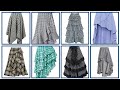 Trending &amp; most demanding check print hem ruffles Skirts - comfortable skirt design 