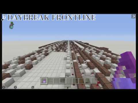【Minecraft】マイクラで演奏してみた！「曲:DAYBREAK FRONTLINE」