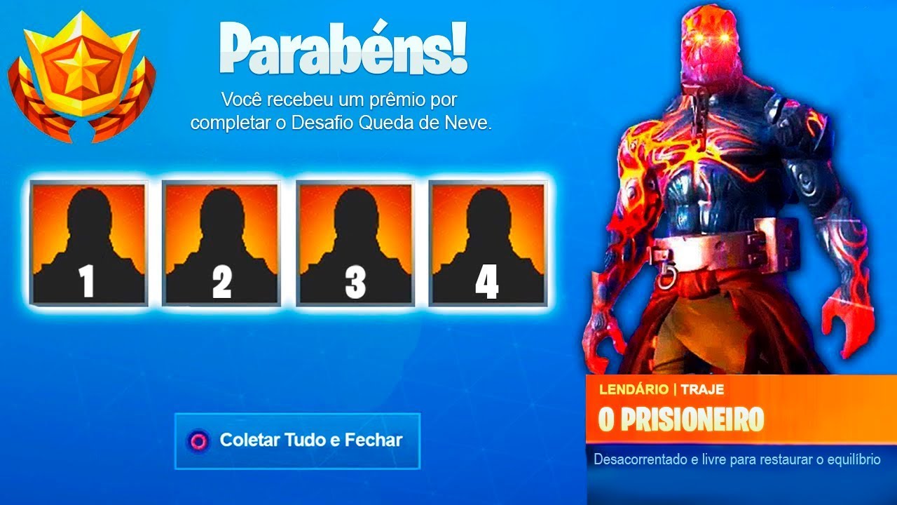 Como Desbloquear O Estágio 4 Da Skin Do Prisioneiro No Fortnite Temporada 8..!