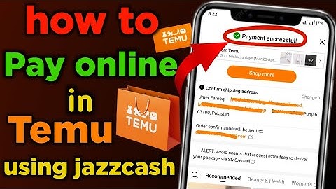 How to pay online in temu through jazzcash/jazzcash easypaisa se temu per online pay kaise karein