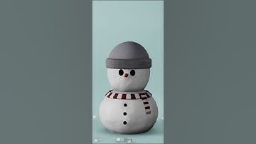 Cute Snowman #blender #animation #shorts
