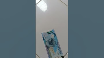 New 1000 Peso Bill Waterproof