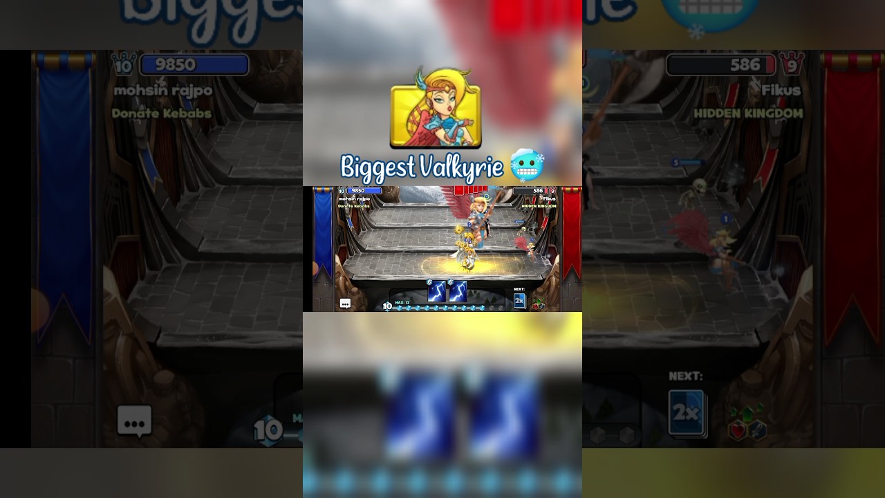 Trolling Players With Huge Valkyrie 🤯🔥-! 