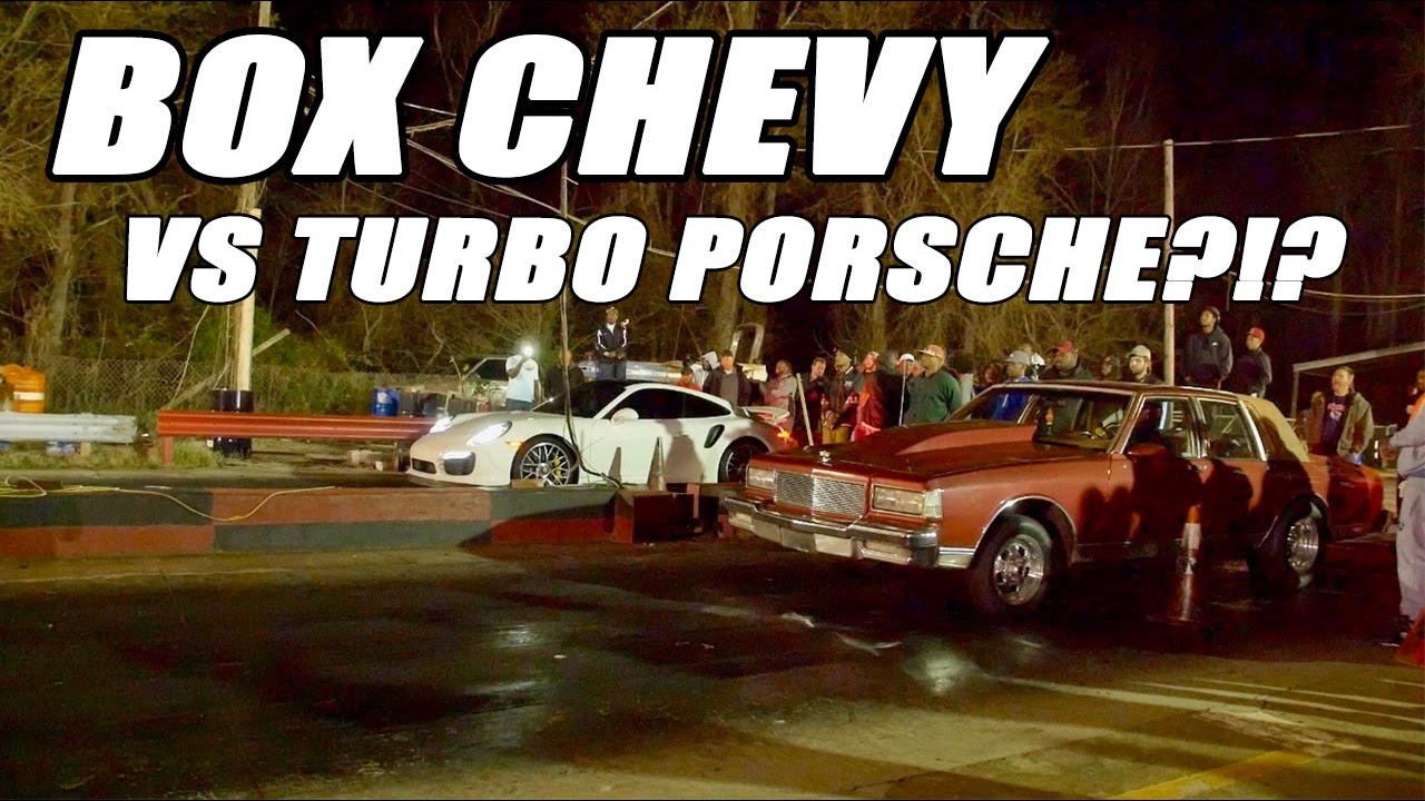 GRUDGE RACE ACTION! BOX CHEVY VS A TURBO PORSCHE 2 TIMES!!! LGR BOX ...