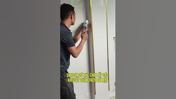 Keo silicon che điểm nối thi công tấm PVC vân đá | Hướng dẫn thi công tấm nhụa giả đá | Haroma