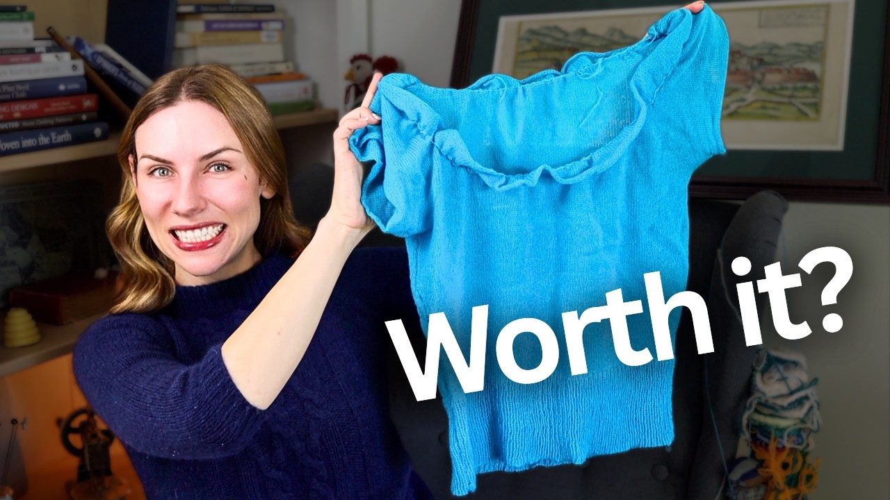 I Knit a 1950s Pattern With Thrifted Cashmere and this is What 