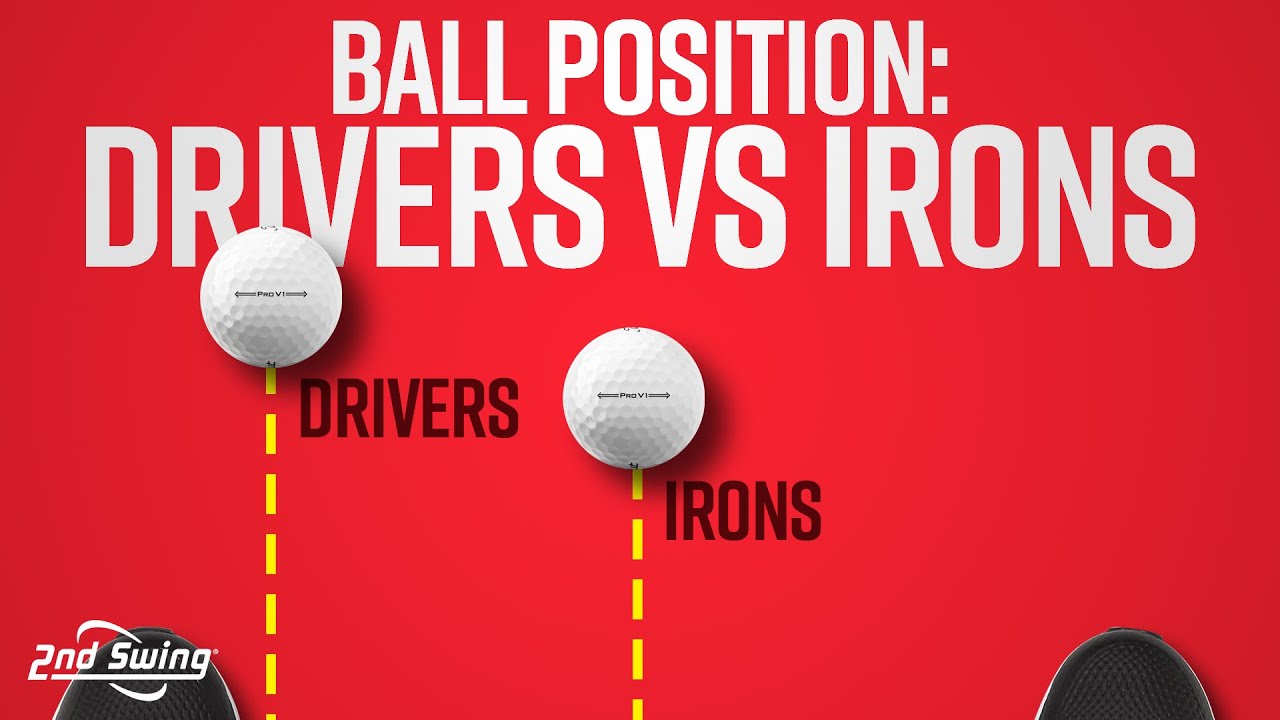 Golf Ball Position In Stance Drivers vs Irons YouTube