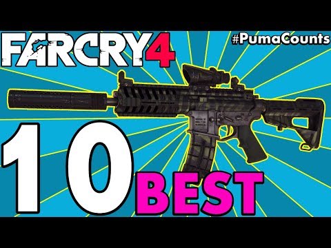 Top 10 Best Guns and Weapons to Carry for your Far Cry 4 Loadouts #PumaCounts