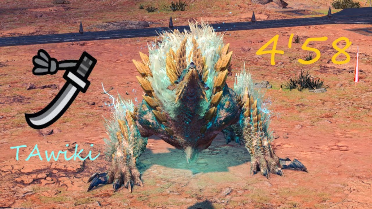 [ MHWI ] 闘技大会06 Arena Master Quest 06 | ジンオウガ Zinogre | 太刀 Long Sword solo 4'58 (TA wiki rules)