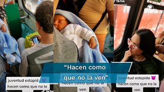 Jóvenes No Ceden Asiento A Mujer Con Bebé En Transporte Público Y Video Genera Polémica