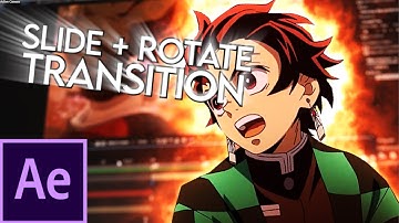 Slide + Rotation Transition - After Effects AMV Tutorial