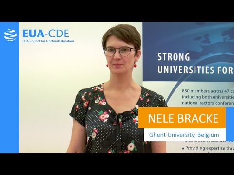 EUA-CDE (Council for Doctoral Education) - Nele Bracke, Ghent University