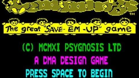 Lemmings Review for the Sinclair ZX Spectrum by John Gage