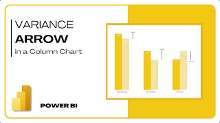 Variance Arrow in a Column/Bar Chart | Power BI Tutorials