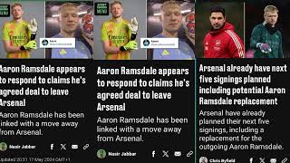 Aaron Ramsdale appears to respond to claims he's agreed deal to leave Arsenal