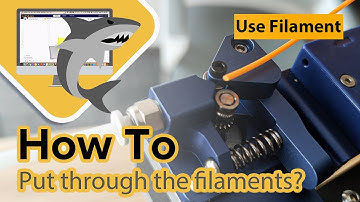 How to series tutorial Lotmaxx shark 3d filament feeding extruder clog put through trouble shooting