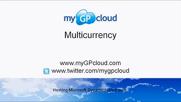 Dynamics GP Multicurrency