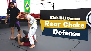 Kids Bjj Game Rear Choke Defense