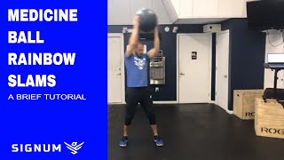 Medicine ball Rainbow Slams | A Tutorial
