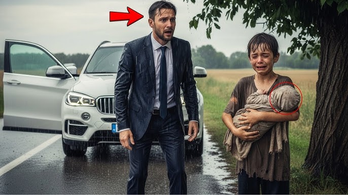 UN MILLIONNAIRE arrête sa VOITURE en voyant un GARÇON sous la PLUIE — ce qu'il TENAIT le BOULEVERSE - YouTube