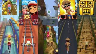 Subway Princess Runner 🆚 Temple Run 2 🆚 Subway Surfers 🆚 Little Singham 🆚 Temple Run screenshot 5