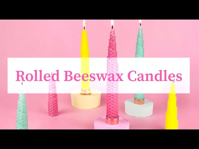 How to make a rolled beeswax candle l Candle Creations