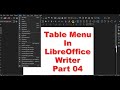 Table Menu Header Rows Repeat, Covert, Edit Formula | LibreOffice Writer Part 29
