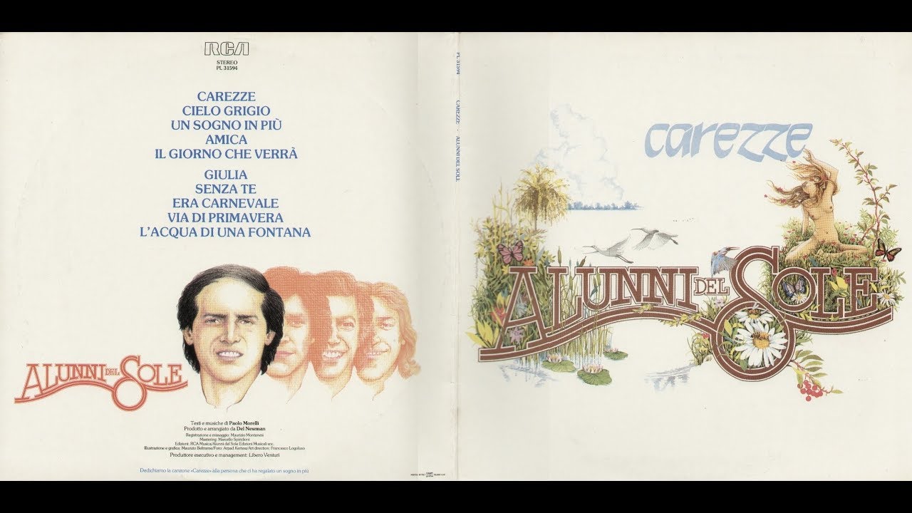 GLI ALUNNI DEL SOLE - CAREZZE – ( - RCA – PL 31594 – 1981