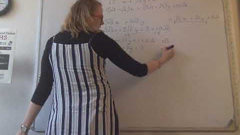 Simultaneous equations with surds