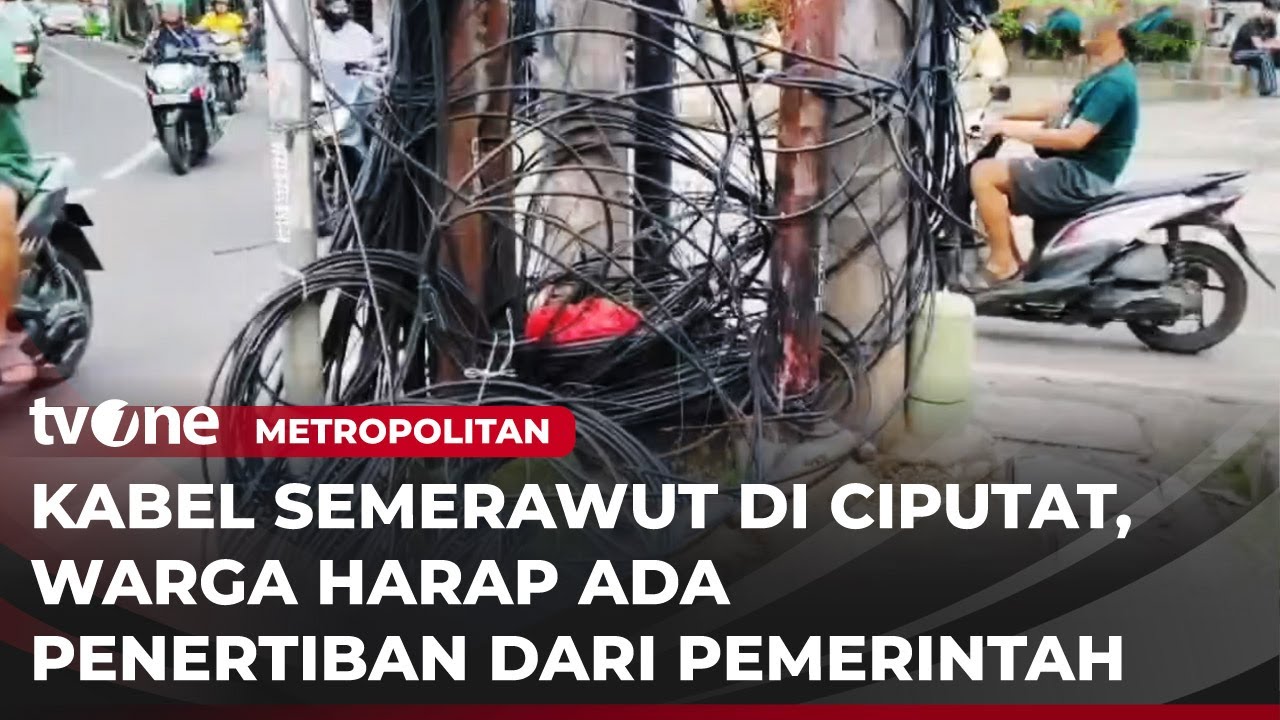Kabel Internet Kusut dan "Ambak-ambakan" Dikeluhkan Warga | Metropolitan
