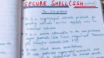 SSH (Secure shell)  protocol in Hindi | Secure shell protocol in Network Security