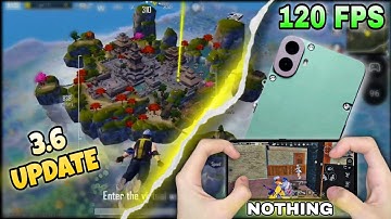 cmf phone 1 bgmi test 120 fps 😱  | update 3.6 with fps metar