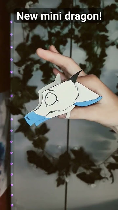 new dragon!! #dragon #art #paperart #paperdragon #dragonpuppet #papercrafts #dragonartist #fyp