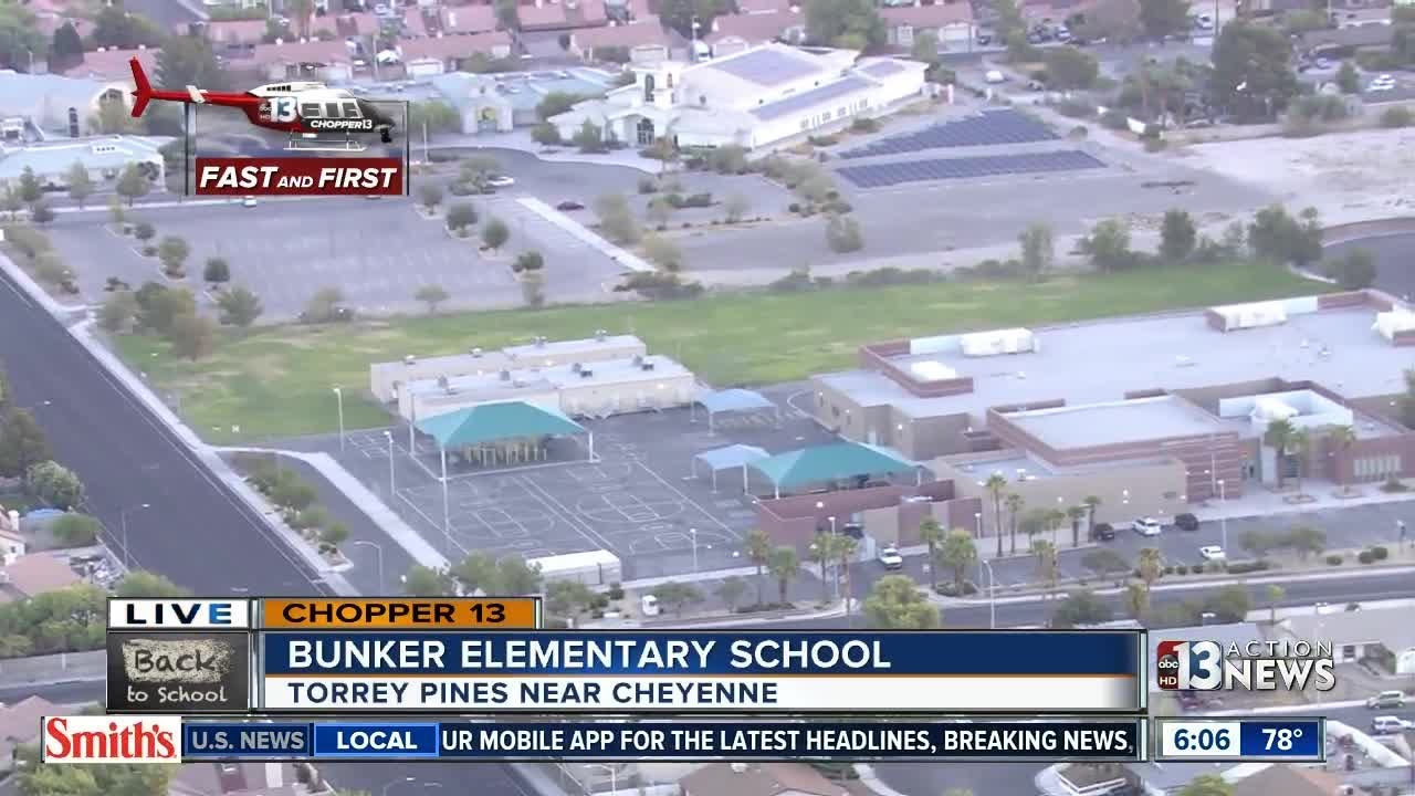 Chopper 13 flies over Josh Stevens Elementary School YouTube