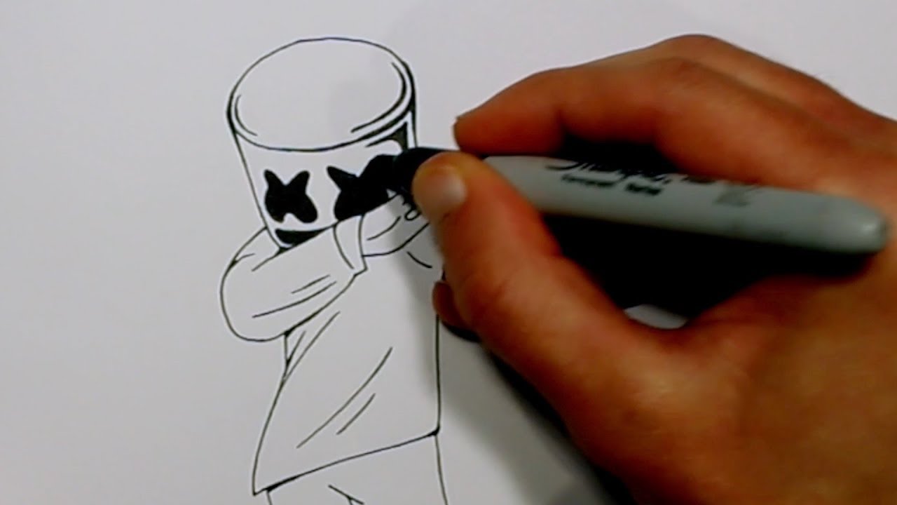 Marshmello Drawing Full Body