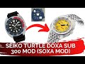 The Best Seiko Mod I May Have Done ! (Seiko Turtle Doxa Sub 300 Mod Soxa 2021, Blood Warning ;) )