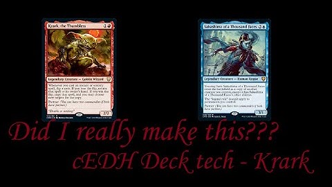 Krark and Sakashima, but really just Krark - cEDH Deck tech