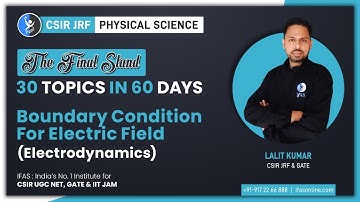 𝐁𝐨𝐮𝐧𝐝𝐚𝐫𝐲 𝐜𝐨𝐧𝐝𝐢𝐭𝐢𝐨𝐧 𝐟𝐨𝐫 𝐞𝐥𝐞𝐜𝐭𝐫𝐢𝐜 𝐅𝐢𝐞𝐥𝐝 (𝐄𝐥𝐞𝐜𝐭𝐫𝐨𝐝𝐲𝐧𝐚𝐦𝐢𝐜𝐬) 𝐅𝐨𝐫 𝐂𝐒𝐈𝐑 𝐍𝐄𝐓 𝐏𝐡𝐲𝐬𝐢𝐜𝐚𝐥 𝐒𝐜𝐢𝐞𝐧𝐜𝐞