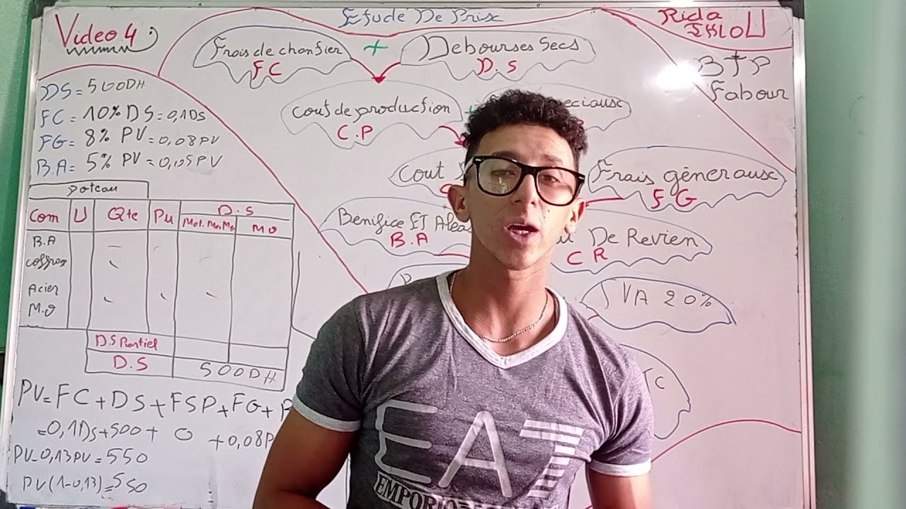 Formation étude de prix Video 4  S.D.P