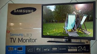 Samsung TV Monitor 24" (23,6") T24E310EW (TE310) Unboxing - YouTube