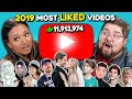 Teens & College Kids React To Top 10 Most Liked YouTube Videos Of 2019 (Creator Videos)