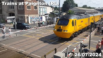 Trains at Paignton (RL), including Network Rail New Measurement Train | 26/07/2024