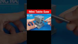 How To Make Mini Table Saw At Home #shorts #tablesaw